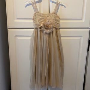 Girls size 5/6 Cafe au lait Colored Formal Dress